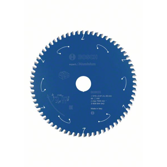 Bosch Akku-Kreissgeblatt Expert for Aluminium, 210 x 2/1,4 x 30, 66 Zhne-Beschreibung lesen