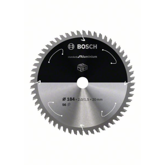Bosch Akku-Kreissgeblatt Standard for Aluminium, 184 x 2/1,5 x 20, 56 Zhne-Beschreibung lesen