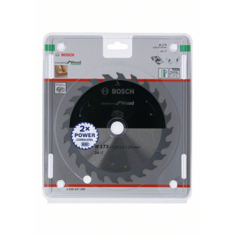 Bosch Akku-Kreissgeblatt Standard for Wood, 173 x 1,5/1,0 x 20, 24 Zhne-Beschreibung lesen