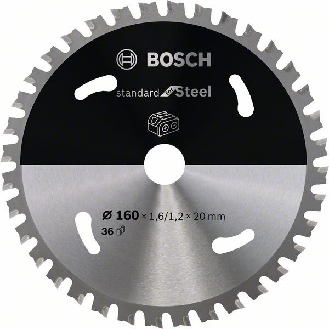 Bosch Akku-Kreissgeblatt Standard for Steel, 160 x 1,6/1,2 x 20, 36 Zhne-Beschreibung lesen