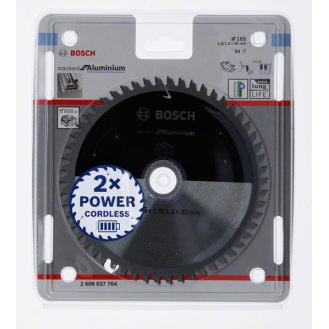 Bosch Akku-Kreissgeblatt Standard for Aluminium, 165 x 1,8/1,3 x 30, 54 Zhne-Beschreibung lesen