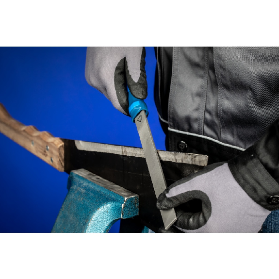 Pferd Mhlsgefeile mit Heft runde Kanten Flachstumpf 250mm Hieb 2 universell-Beschreibung lesen