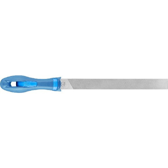 Pferd Mhlsgefeile mit Heft runde Kanten Flachstumpf 250mm Hieb 2 universell-Beschreibung lesen
