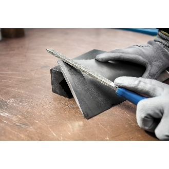 Pferd Diamant-Werkstattfeile flachstumpf 100mm D126 (mittel) fr harte-Beschreibung lesen
