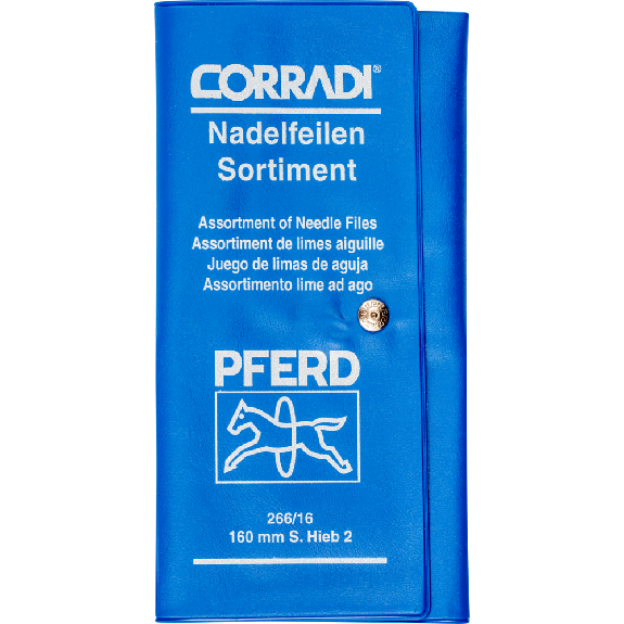 Pferd Przisions-Nadelfeilen-Set 12-tlg. in Rolltasche 160mm Schweizer Hieb 2-Beschreibung lesen