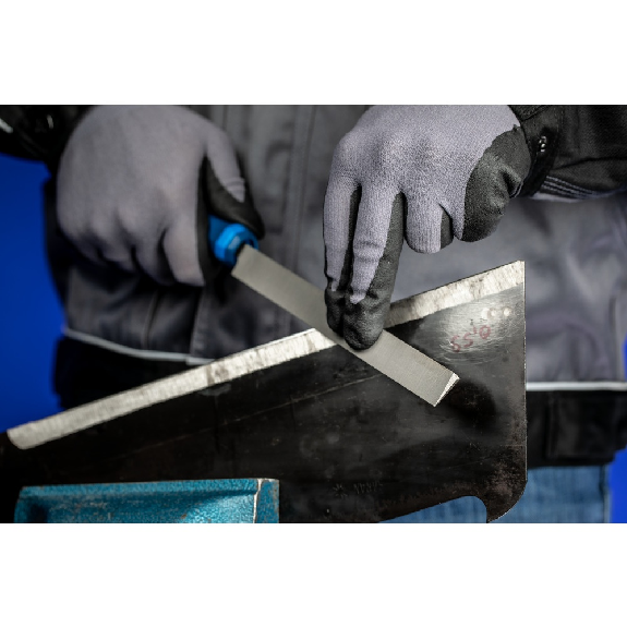 Pferd Schrffeile mit Heft Messerform 200mm Hieb 2 universell zum Schrfen-Beschreibung lesen