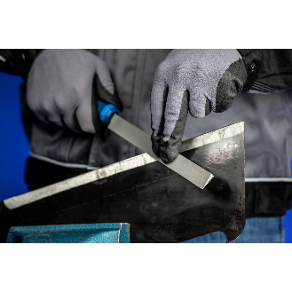 Pferd Schrffeile mit Heft Messerform 200mm Hieb 2 universell zum Schrfen-Beschreibung lesen