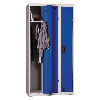 Vestiaire industrie propre - En kit - Bleu - 3 colonnes - Largeur 90cm