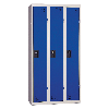 Vestiaire industrie propre - En kit - Bleu - 3 colonnes - Largeur 90cm