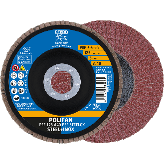 Pferd POLIFAN Fcherscheibe PFF 125x22,23 mm flach A40 Universallinie PSF-Beschreibung lesen