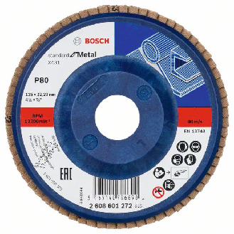 Bosch Fcherschleifscheibe X431 Standard for Metal, gerade, 115 mm, 80-Beschreibung lesen