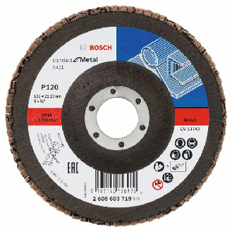 Bosch Fcherschleifscheibe X431 Standard for Metal, gerade, 125 mm, 120-Beschreibung lesen