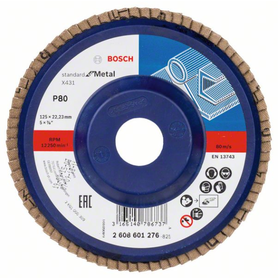 Disque  lamelles Bosch X431 Standard pour mtal, droit, 115 mm, 80-Leer más