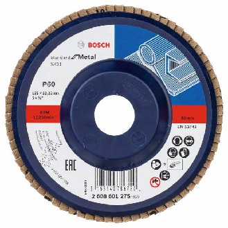 Bosch Fcherschleifscheibe X431 Standard for Metal, gerade, 125 mm, 60-Beschreibung lesen
