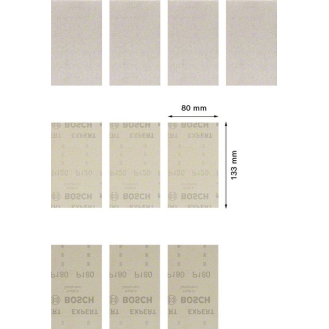 Bosch EXPERT M480 Schleifnetz-Set, 80 x 133 mm, 10 Stck. Fr Schwingschleifer-Beschreibung lesen