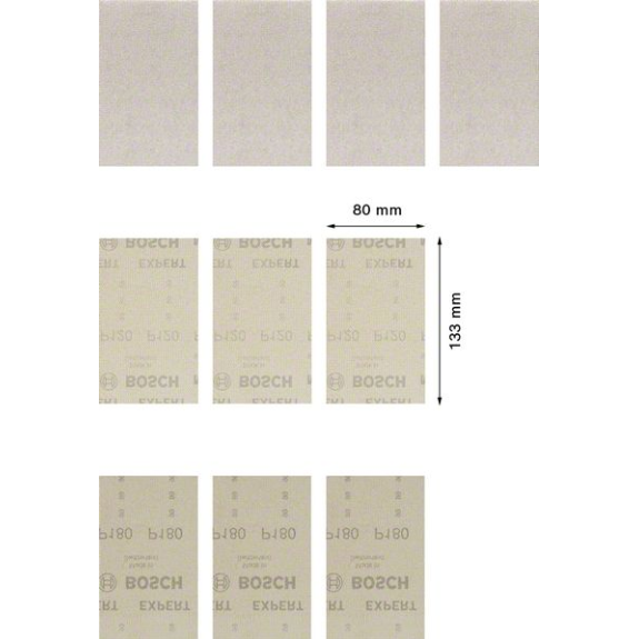 Bosch EXPERT M480 Schleifnetz-Set, 93 x 186 mm, 10 Stck. Fr Schwingschleifer-Beschreibung lesen
