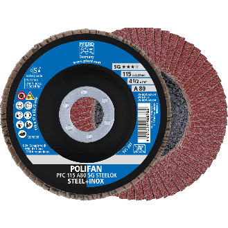 Pferd POLIFAN Fcherscheibe PFC 115x22,23 mm konisch A80 Uni.-Linie PSF STEELOX-Beschreibung lesen