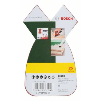 Schleifblatt-Set für Multischleifer, 25-teilig, 4 Löcher, 170x98x20 mm, 80 - 180-Beschreibung lesen