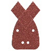 Schleifblatt-Set für Multischleifer, 25-teilig, 4 Löcher, 170x98x20 mm, 80 - 180