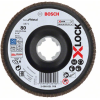 Bosch X-LOCK Fcherschleifscheibe, X571, Best for Metal, gewinkelt, 125 mm, K