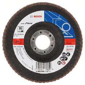 Bosch Fcherschleifscheibe X551 Expert for Metal, gewinkelt, 125 mm, 60-Beschreibung lesen