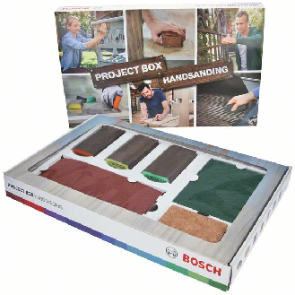 Bosch 15-teilige Projektbox, Handschleifen, 3 x K60, 3 x K120, 3 x K240-Beschreibung lesen