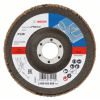 Bosch Fcherschleifscheibe X431 Standard for Metal, gewinkelt, 125 mm, 22,23 mm