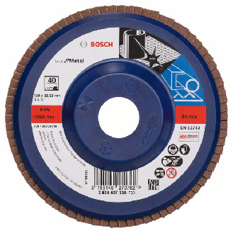 Bosch Fcherschleifscheibe X571 Best for Metal, gerade, 125 mm, 40, Kunststoff-Beschreibung lesen