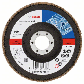 Bosch Fcherschleifscheibe X431 Standard for Metal, gerade, 125 mm, 80-Beschreibung lesen