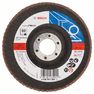 Bosch Fcherschleifscheibe X551 Expert for Metal, gerade, 125 mm, 60, Glasgewebe-Beschreibung lesen