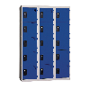 Vestiaires 5 cases x 3 colonnes - En kit - Bleu - Largeur 90cm