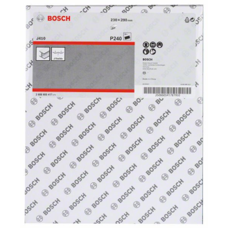 Bosch Schleifblatt J410, Standard for Metal, 230 x 280 mm, 240, ungelocht-Beschreibung lesen