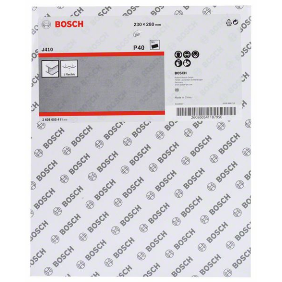 Bosch Schleifblatt J410, Standard for Metal, 230 x 280 mm, 40, ungelocht-Beschreibung lesen