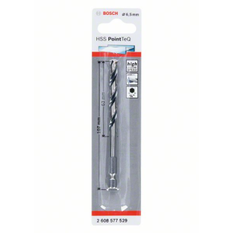 Bosch HSS PointTeQ Sechskantbohrer 6,5 mm-Beschreibung lesen