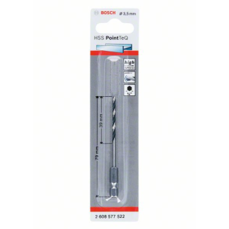 Bosch HSS PointTeQ Sechskantbohrer 3,5 mm-Beschreibung lesen
