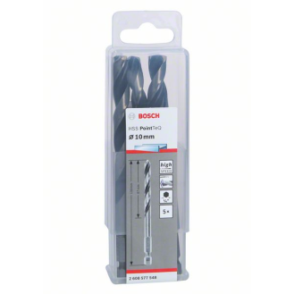 Bosch HSS PointTeQ Sechskantbohrer 10,0 mm, 5-tlg.-Beschreibung lesen