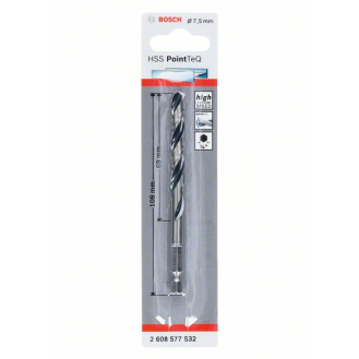 Bosch HSS PointTeQ Sechskantbohrer 7,5 mm-Beschreibung lesen
