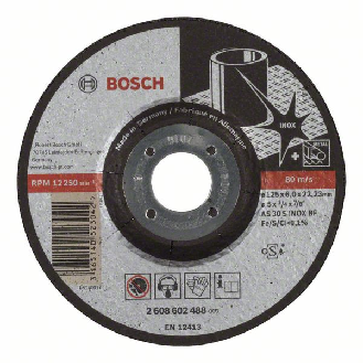Bosch Schruppscheibe gekrpft Expert for Inox AS 30 S INOX BF, 125 mm, 22,23 mm-Beschreibung lesen