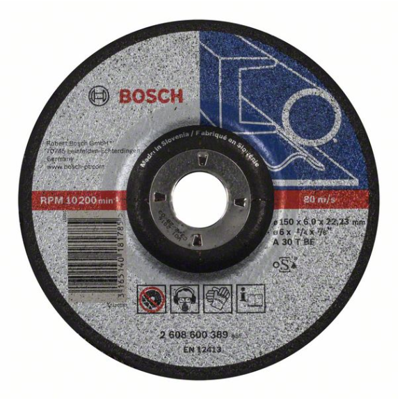 Bosch Schruppscheibe gekrpft Expert for Metal A 30 T BF, 150 mm, 22,23 mm, 6 mm-Beschreibung lesen