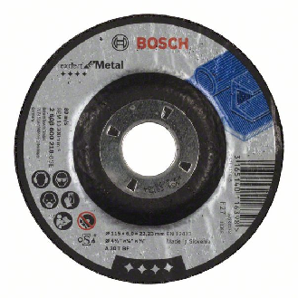 Bosch Schruppscheibe gekrpft Expert for Metal A 30 T BF, 115 mm, 22,23 mm, 6 mm-Beschreibung lesen