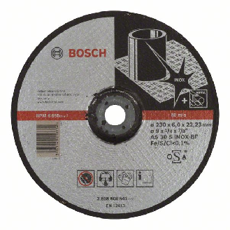 Bosch Schruppscheibe gekrpft Expert for Inox AS 30 S INOX BF, 230 mm, 22,23 mm-Beschreibung lesen