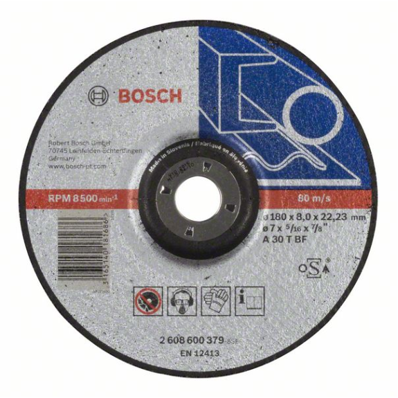 Bosch Schruppscheibe gekrpft Expert for Metal A 30 T BF, 180 mm, 22,23 mm, 8 mm-Beschreibung lesen