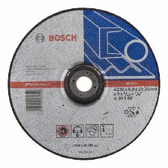 Bosch Schruppscheibe gekrpft Expert for Metal A 30 T BF, 230 mm, 22,23 mm, 8 mm-Beschreibung lesen