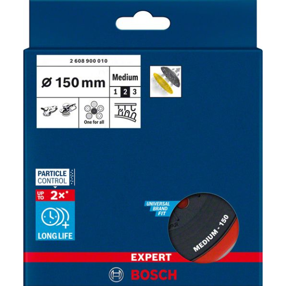 Bosch EXPERT Multihole Sttzteller fr , 150 mm, medium. Fr Exzenterschleifer Bosch EXPERT Multihole Sttzteller fr , 150 mm, medium. Fr Exzenterschleifer-Beschreibung lesen