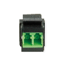 ROLINE Raccord optique LC/LC duplex multimode, Keystone, OM5