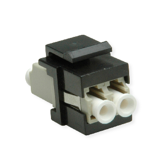 ROLINE Raccord optique LC/LC duplex multimode, Keystone, OM2-Lire la description