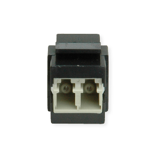 ROLINE Raccord optique LC/LC duplex multimode, Keystone, OM2-Lire la description