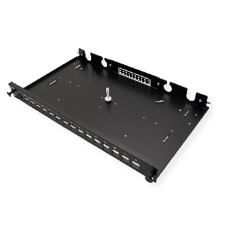ROLINE Panneau FO 19" vide, 1U, 16 ports, pour Keystones FO, noir-Lire la description