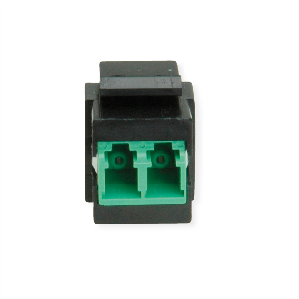 ROLINE Raccord optique LC/LC duplex monomode, Keystone, OS2, APC-Lire la description