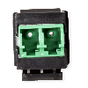 ROLINE Keystone LWL-Adapter LC/LC Duplex, Single Mode, OS2, APC